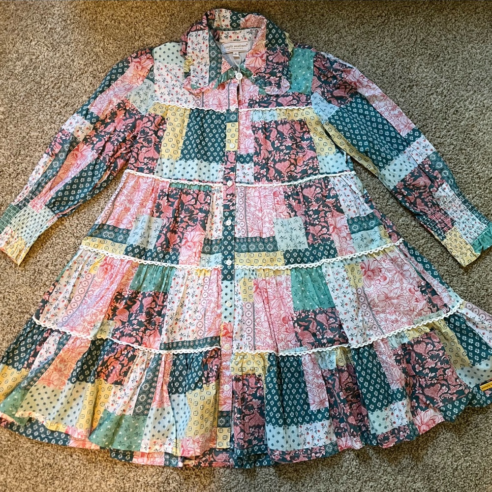 Simply Southern Floral Patchwork Blouse